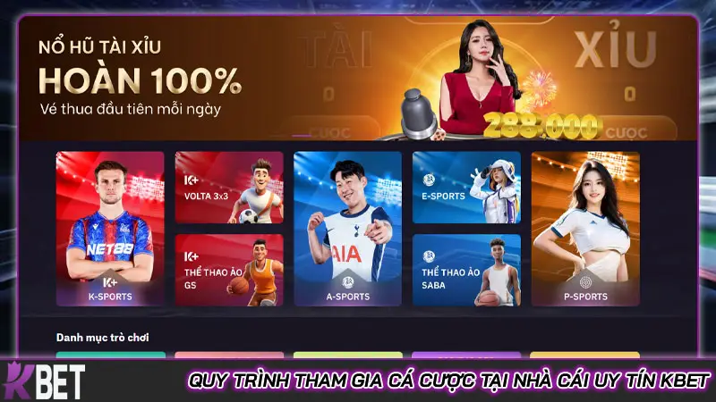 KBET | Nhà Cái Uy Tín Kbet.com Top 1 Việt Nam Đăng ký +100k Quy trình tham gia cá cược tại nhà cái uy tín Kbet
