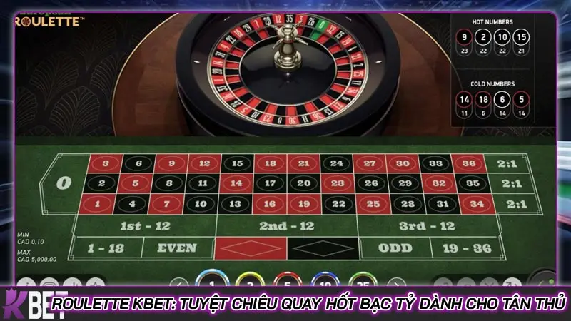 Roulette Kbet: Tuyệt chiêu quay hốt bạc tỷ dành cho tân thủ